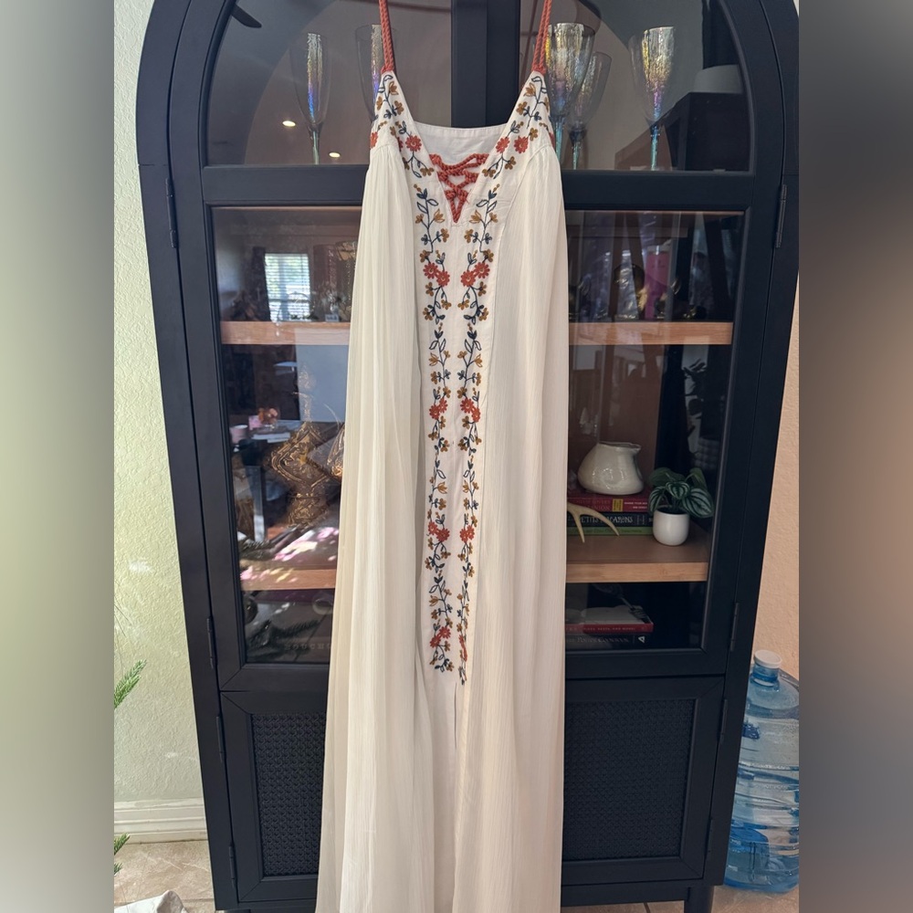 Lauren Conrad maxi dress with stitching detail